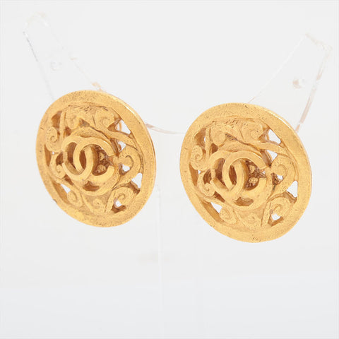 CHANEL 95A COCO Mark Earring gold WS15810