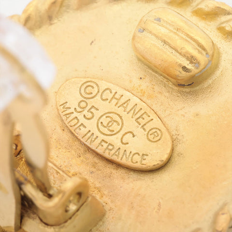 CHANEL 95C COCO Mark Earring gold WS15815