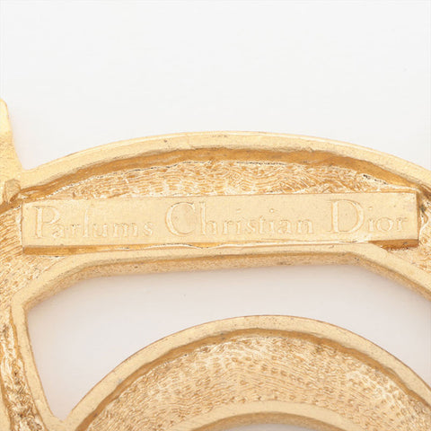 クリスチャンディオール Christian Dior ロゴ ブローチ ゴールド WS15820