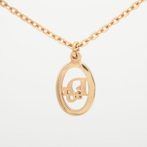クリスチャンディオール Christian Dior ロゴ ネックレス ゴールド WS15824