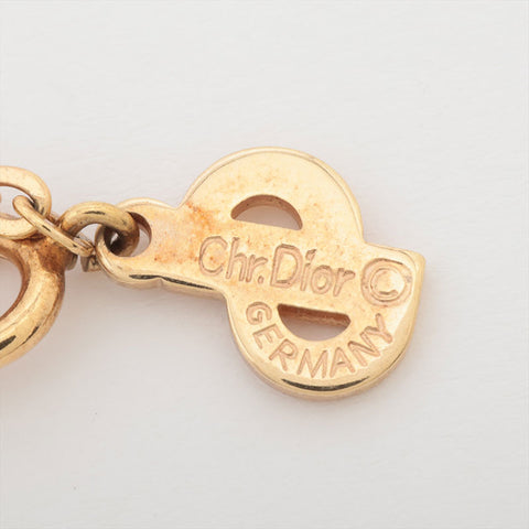 クリスチャンディオール Christian Dior ロゴ ネックレス ゴールド WS15824