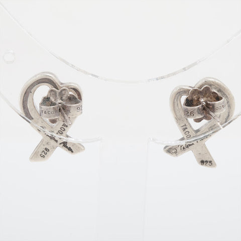 極美品 ティファニー TIFFANY&Co. ラヴィングハート 925 ピアス シルバー WS15833