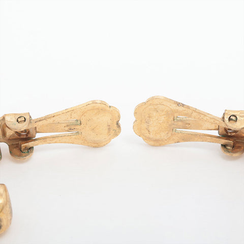 Christian Dior Rhinestone Earring gold WS15842