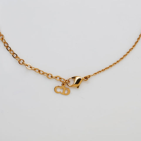 Christian Dior CD logo Necklace gold WS15843