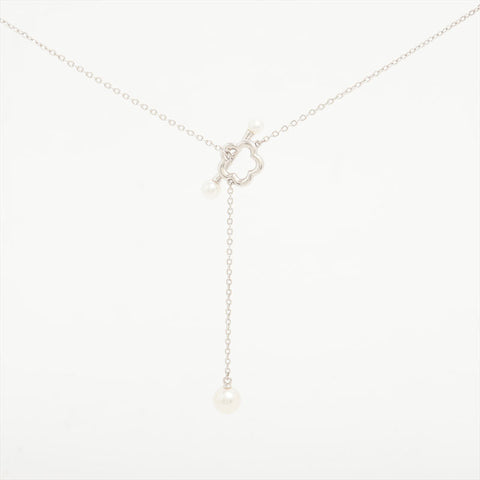 MIKIMOTO ミキモト パール 真珠 3.5mm~6.5mm 3.3g ネックレス シルバー WS15850