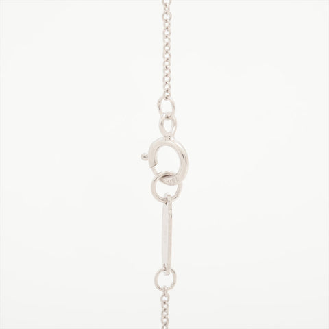 ティファニー TIFFANY&Co. 750 WG ダイヤ ハートキー ネックレス シルバー WS15851