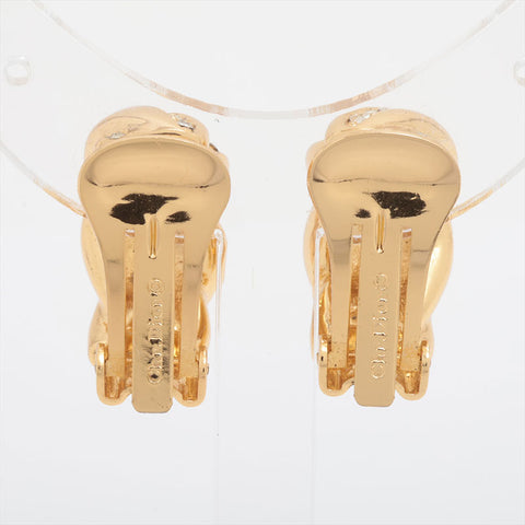 Christian Dior Rhinestone Earring gold WS15852