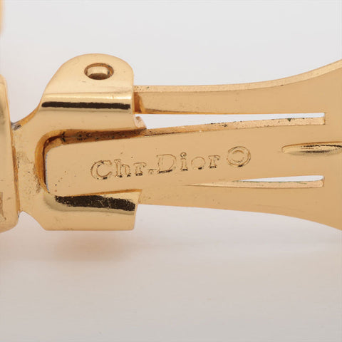 クリスチャンディオール Christian Dior ラインストーン イヤリング ゴールド WS15852