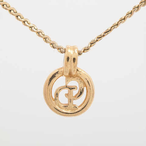 クリスチャンディオール Christian Dior CDロゴ ネックレス ゴールド WS15854