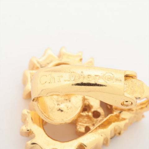 Christian Dior Logo heart Earring gold WS15857