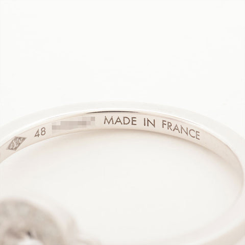 LOUIS VUITTON 750 WG Diamond Size 8 Blossom Berg Ardanto Diamond Diameter around 0.1" 48 Ring Silver WS15858