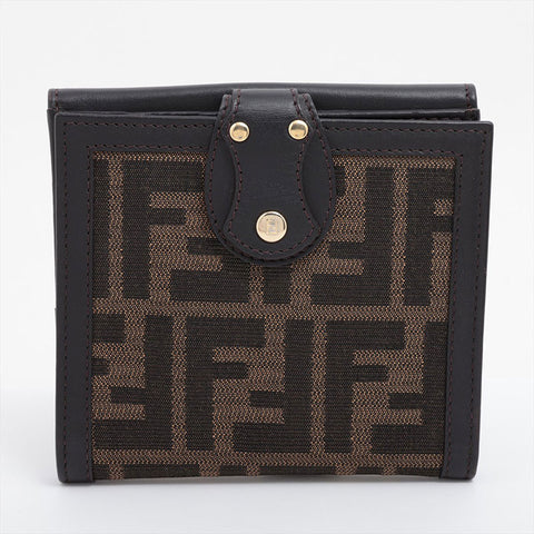 FENDI Zucca canvas Bifold Wallet Brown WS15867