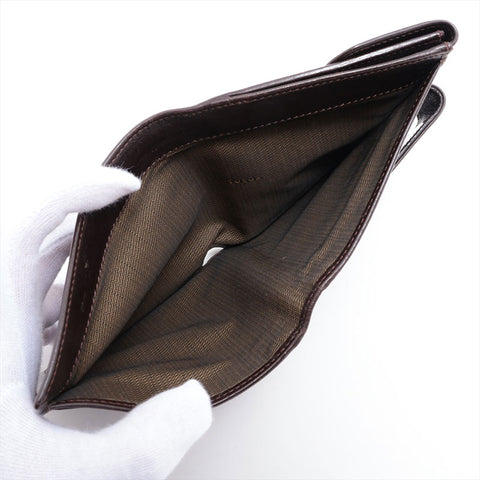 FENDI Zucca canvas Bifold Wallet Brown WS15873