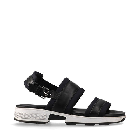 エルメス HERMES レザー オデッセイ Size:39 スポーツ サンダル ブラック WS15878