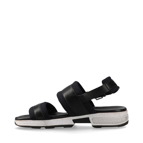 エルメス HERMES レザー オデッセイ Size:39 スポーツ サンダル ブラック WS15878