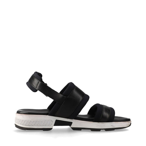 エルメス HERMES レザー オデッセイ Size:39 スポーツ サンダル ブラック WS15878