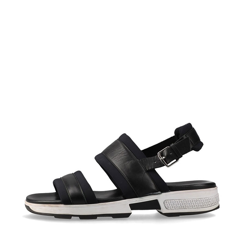 美品！エルメス　オデッセイ　スポーツサンダル　レザー　ブラック　Hermes エルメス HERMES レザー オデッセイ Size:39 スポーツ サンダル