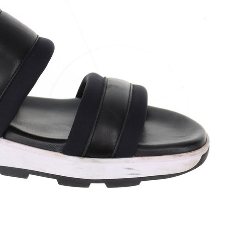 エルメス HERMES レザー オデッセイ Size:39 スポーツ サンダル ブラック WS15878