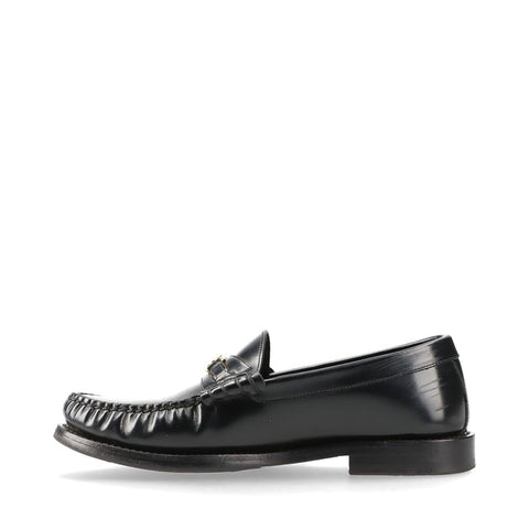 セリーヌ CELINE トリオンフ レザー Size:35 ローファー ブラック WS15880
