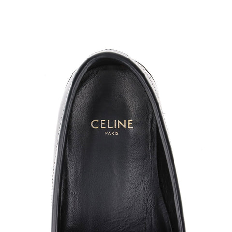 セリーヌ CELINE トリオンフ レザー Size:35 ローファー ブラック WS15880