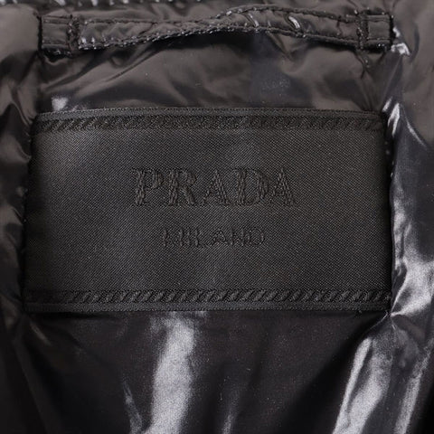 プラダ PRADA Size:S フェザー ダウン 2022AW ロゴ ジャケット ブラック WS15885