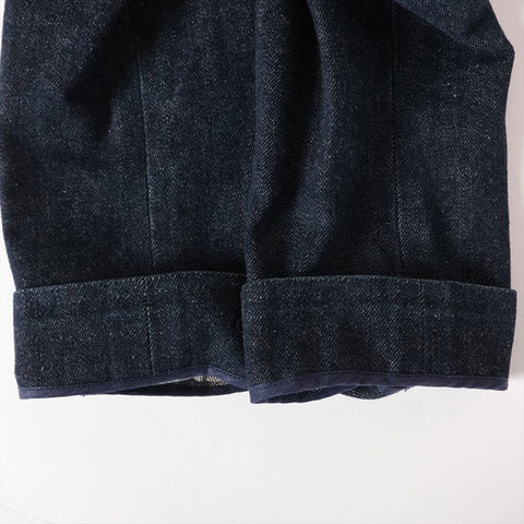 シャネル CHANEL デニム 96P 1996年 ノーカラー Size:36 ジャケット ブルーインディゴ WS15886