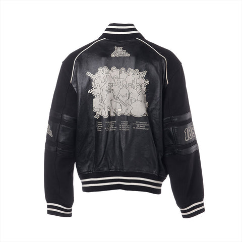 LOUIS VUITTON Musical Varsity Blouson 2023 Stainless Steel Jacket black WS15887