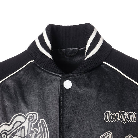 LOUIS VUITTON Musical Varsity Blouson 2023 Stainless Steel Jacket black WS15887