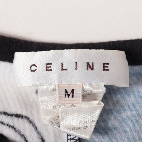 セリーヌ CELINE コットン プリント ロゴ Size:M タンクトップ マルチカラー WS15888