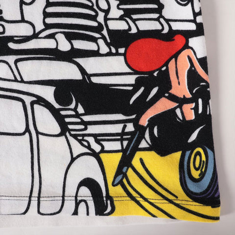 セリーヌ CELINE コットン プリント ロゴ Size:M タンクトップ マルチカラー WS15888