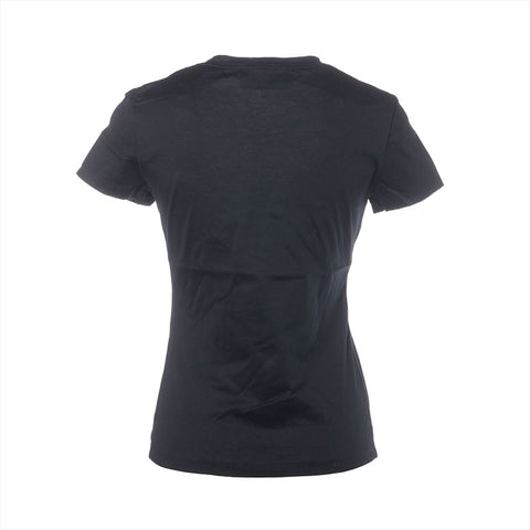 イヴ・サンローラン YVES SAINT LAURENT ロゴ コットン Size:XS 半袖Ｔシャツ ブラック WS15890