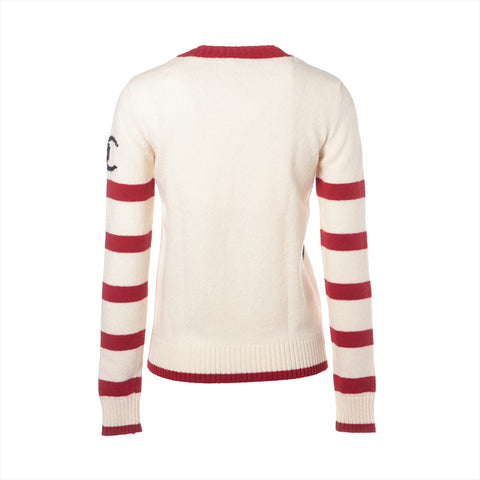 CHANEL Wool Penguin 07A Size:34 knit Ivory WS15891