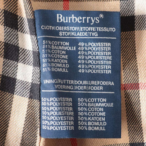 バーバリーズ Burberrys ノバチェック ライナー Size:50 コート カーキ WS15892