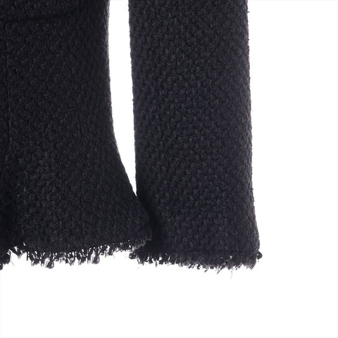 シャネル CHANEL ツイード 06P ココボタン ジャケット ブラック WS15893