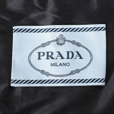 プラダ PRADA リボン Size:38 コート ブラック WS15894
