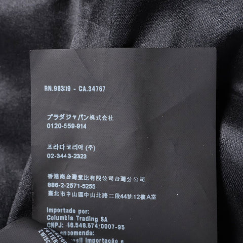 プラダ PRADA リボン Size:38 コート ブラック WS15894