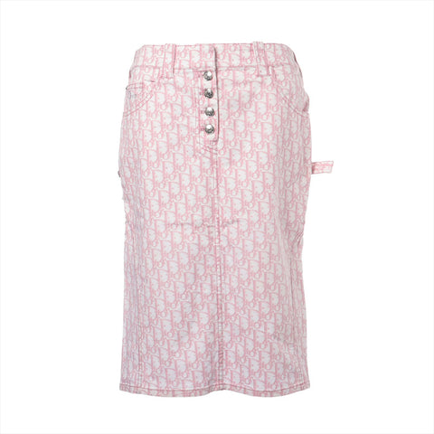 クリスチャンディオール Christian Dior トロッター ロゴ 2004 Size:36 スカート ピンク WS15896