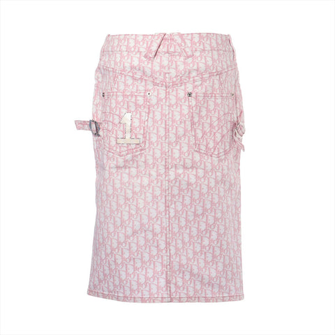 Christian Dior Trotter Logo 2004 Size:36 skirt pink WS15896