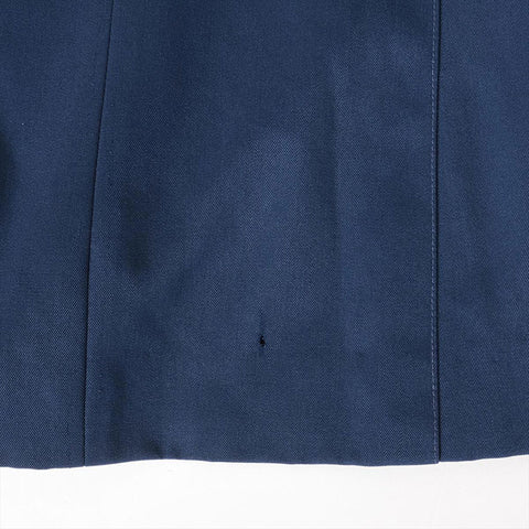 CHANEL COCO Button Clover 1990s Size:40 suit Navy WS15898