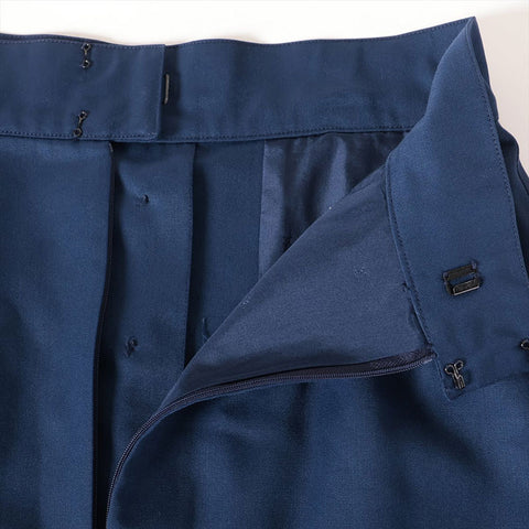 CHANEL COCO Button Clover 1990s Size:40 suit Navy WS15898