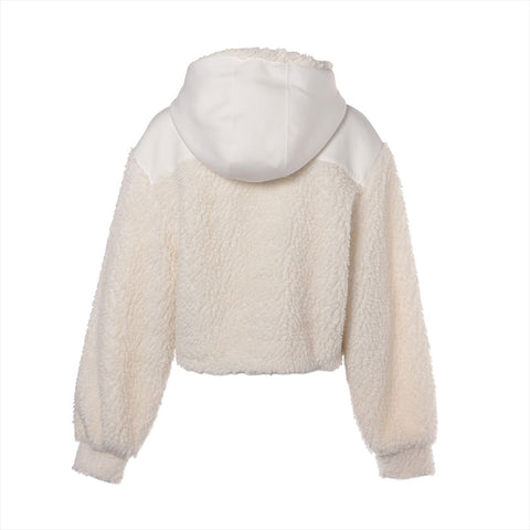 プラダ PRADA フリース クロップド ダブルフリース ジャケット Size:XS ジャケット ホワイト WS15902