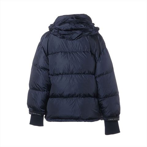 PRADA Feather 2018 Logo Down Jacket Jacket Navy WS15903