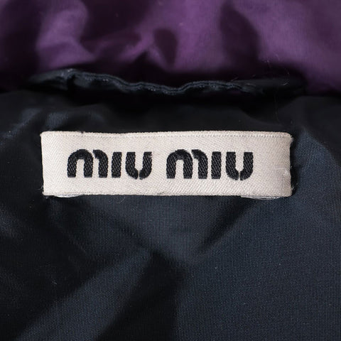 ミュウ ミュウ Miu Miu 14AW ダウン Size:36 ジャケット パープル WS15904