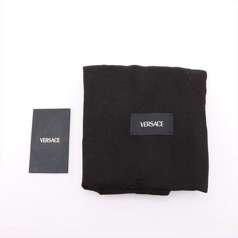 ヴェルサーチ VERSACE レザー グレカ フレーム マテラッセ チェーン パデット ショルダーバッグ ブラック WS15908