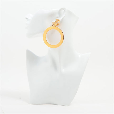 CHANEL Hoop COCO Mark Earring gold WS15916