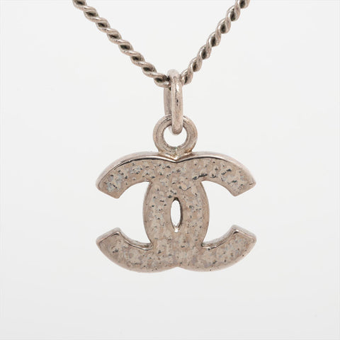 シャネル CHANEL 07V 2007 ココマーク ラインストーン ネックレス シルバー WS15917