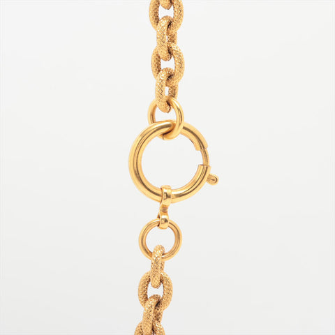 CHANEL Lava COCO Mark 1993 93A Necklace gold WS15923