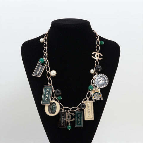 シャネル CHANEL カンボン アイコンモチーフ チャーム ココマーク 06C 2006年 ネックレス シルバー WS15924