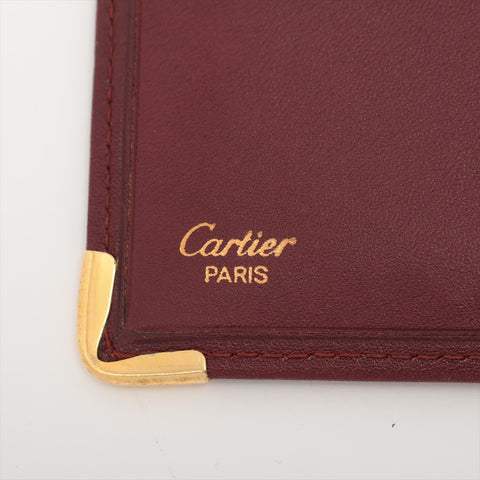 CARTIER Must de Cartier Bifold Wallet Bordeaux WS15945