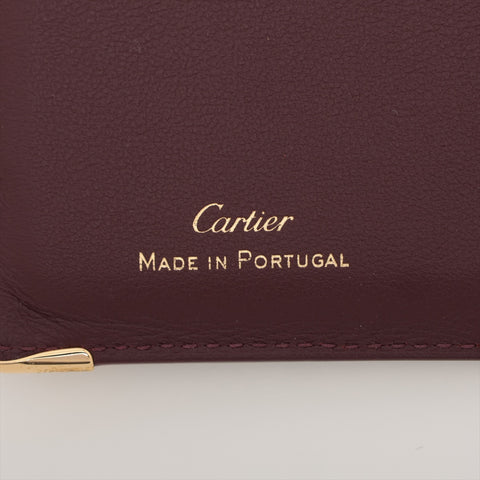CARTIER Must de Cartier business card holder Card Case Bordeaux WS15947